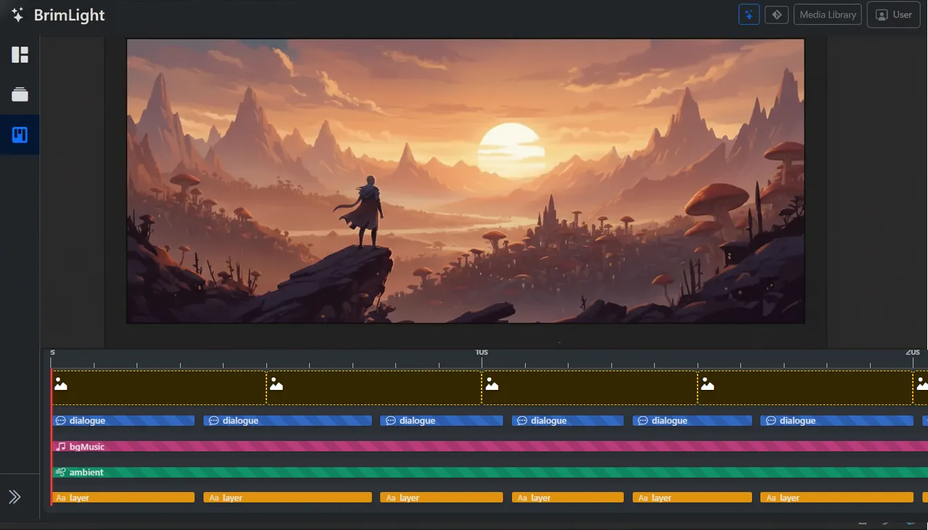 Cinematic Story UI